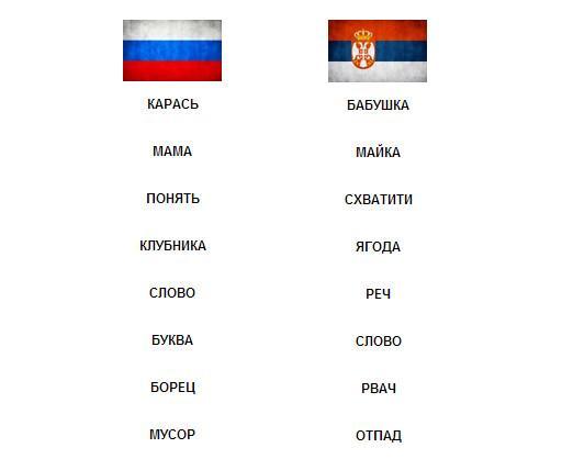 Странности сербского языка